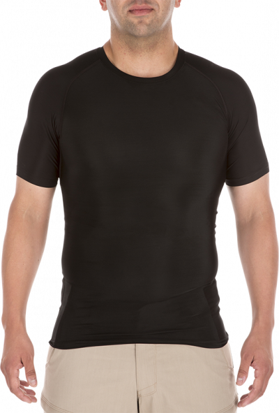5.11 Tactical Tight Crew Kort ärm Svart, Medium